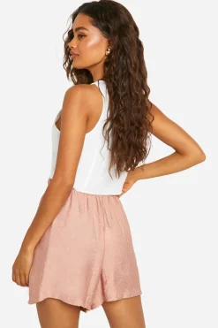 Shorts décontractés style lin