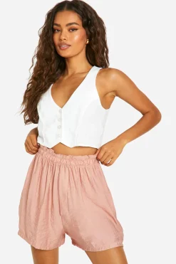 Shorts décontractés style lin