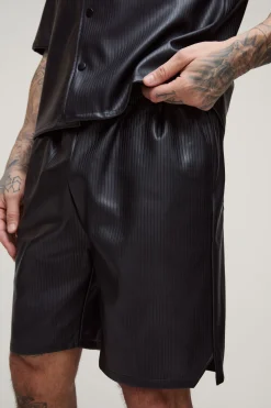 boohooMAN Shorts de basket plissés hauts en synthétique<Homme Shorts|Tout Afficher