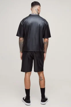 boohooMAN Shorts de basket plissés hauts en synthétique<Homme Shorts|Tout Afficher