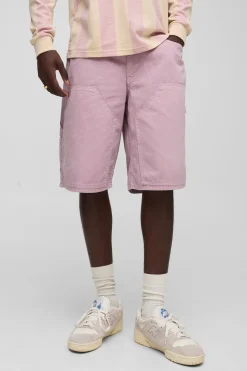 Shorts de charpentier à longueur longue et teints décontractés