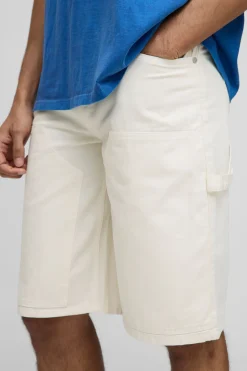 boohooMAN Shorts de charpentier sur-teintés décontractés à longueur longue<Homme Shorts