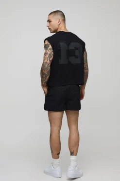 boohooMAN Shorts de combat en nylon imprimé à taille élastiquée<Homme Shorts