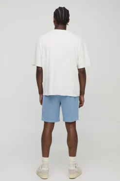 Shorts de sport brodés décontractés mi-longs