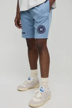 Shorts de sport brodés décontractés mi-longs