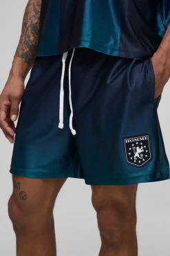 Shorts de sport ombrés à broderie Boxy