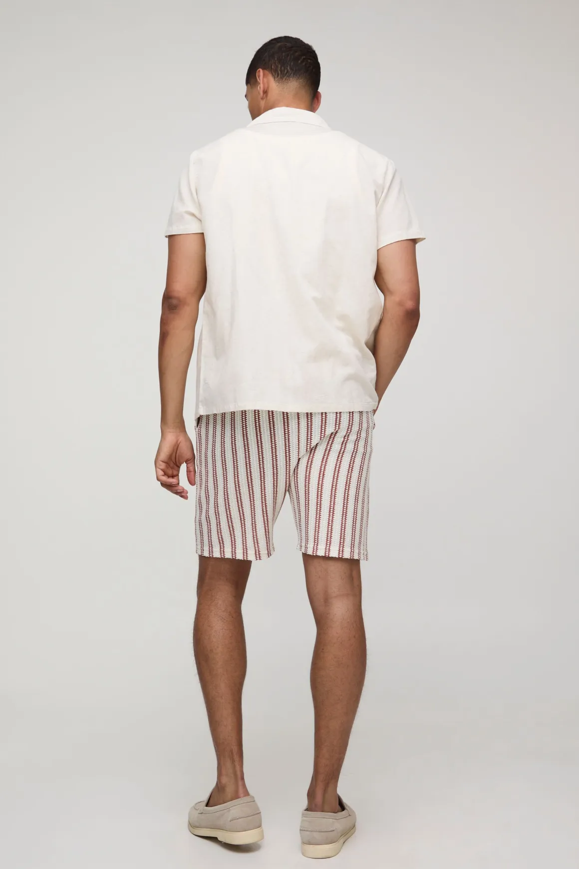 Shorts en crochet à taille élastiquée, coupe décontractée