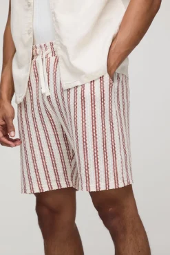 Shorts en crochet à taille élastiquée, coupe décontractée