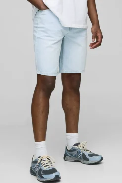 Shorts en denim bleu glacier Relaxed Rigid