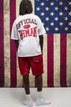 boohooMAN Shorts en jersey graphique décontracté , effet spray wash<Homme Shorts