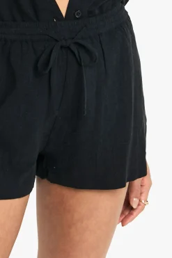 boohoo Shorts en lin haut de gamme<Femme Shorts