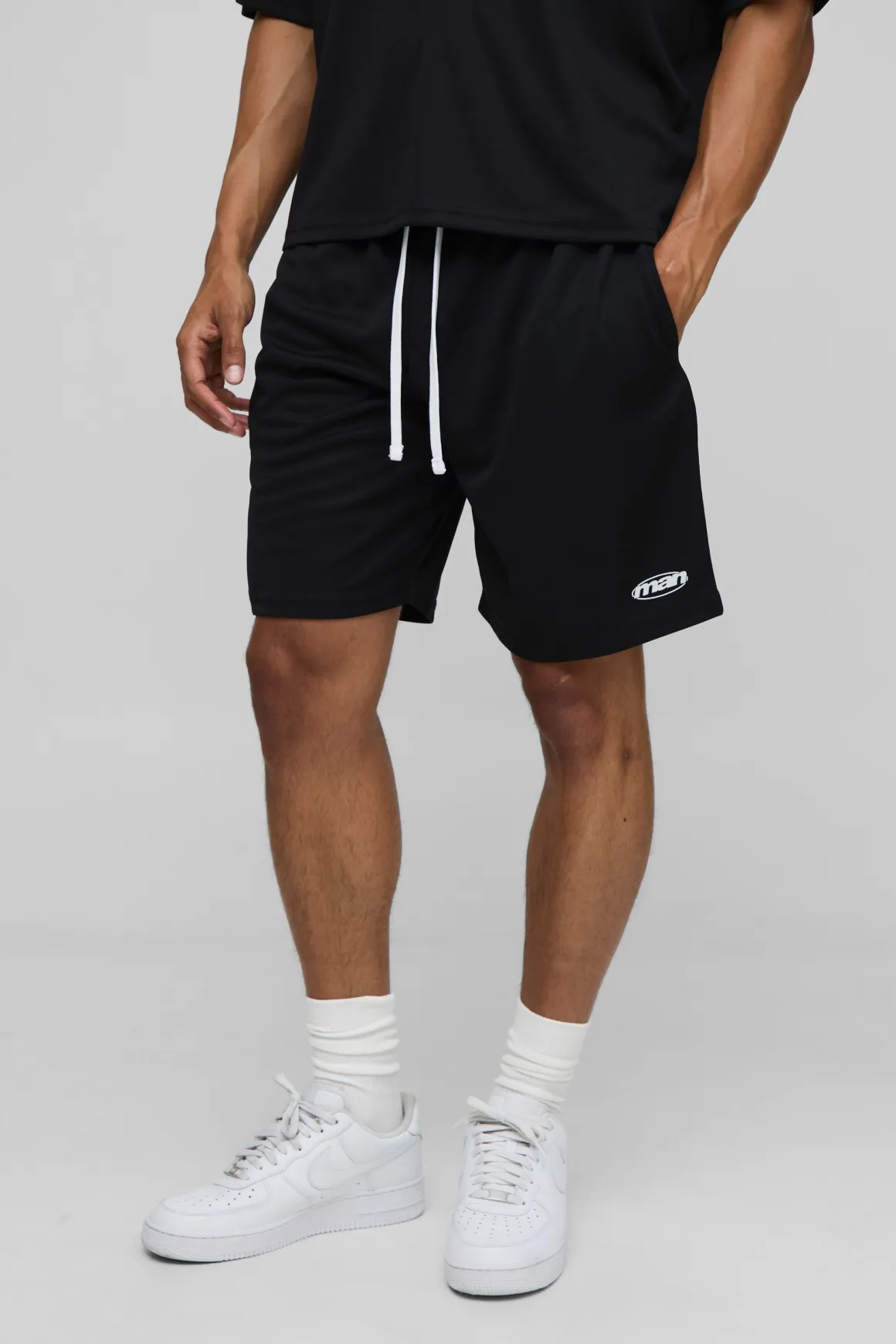Shorts en maille pour homme, coupe décontractée, longueur mi-jambe