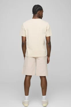 Shorts en nylon froissé décontracté à taille élastiquée