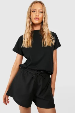 Shorts flippy en lin à coupe longue