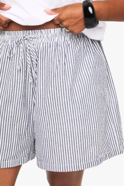 Shorts flippy à rayures tissées Plus