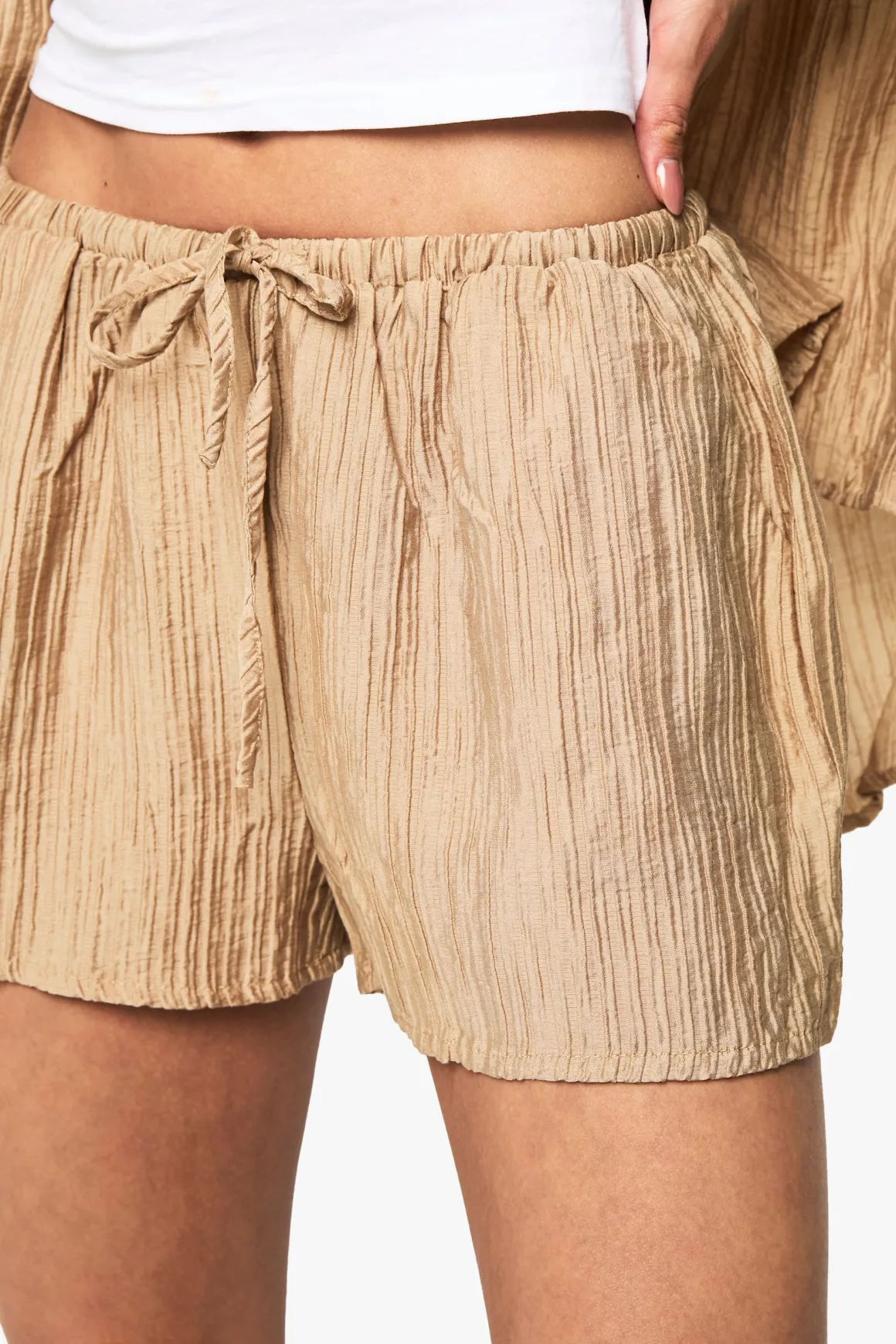 Shorts Flippy tissés froissés