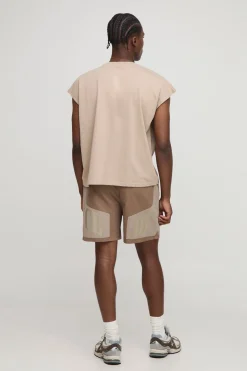 Shorts imprimés à taille élastique, coupe boxer.