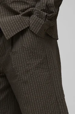 Shorts larges à carreaux, ripstop, à pli près du genou pour hommes grands