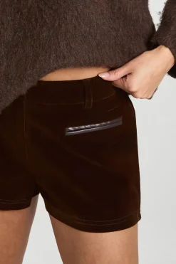 boohoo Shorts Micro en Velours<Femme Shorts