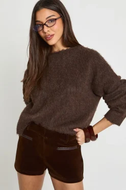 boohoo Shorts Micro en Velours<Femme Shorts