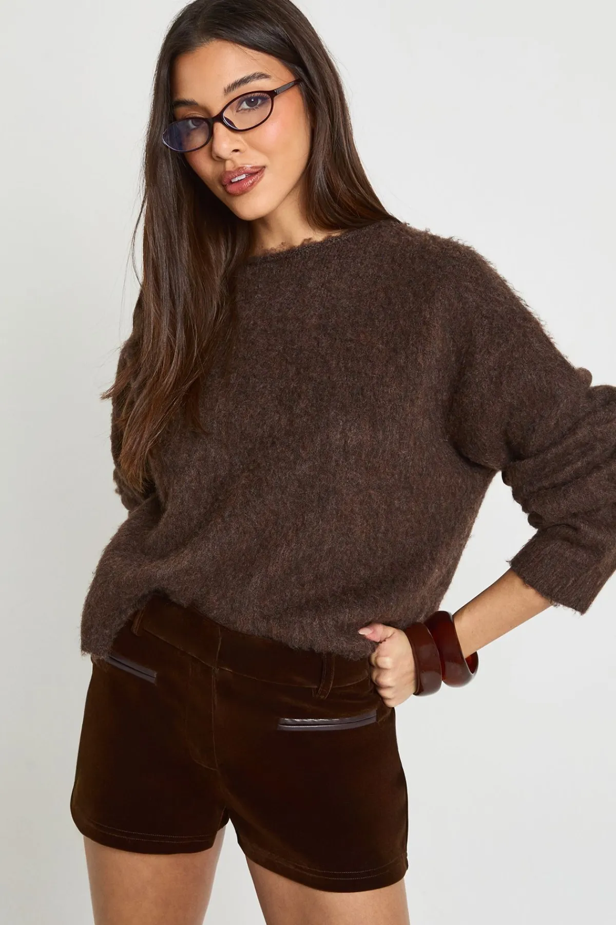 boohoo Shorts Micro en Velours<Femme Shorts
