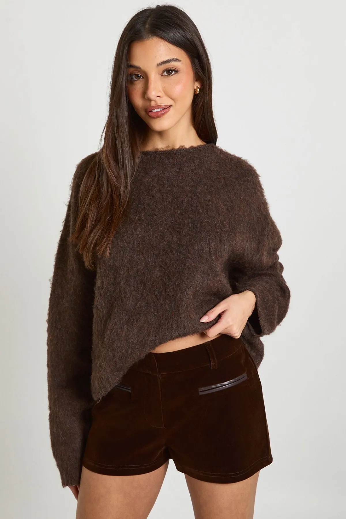boohoo Shorts Micro en Velours<Femme Shorts