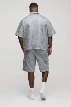 Shorts Plus Antique en Fausse Suède, coupe décontractée