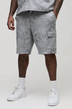 Shorts Plus Antique en Fausse Suède, coupe décontractée