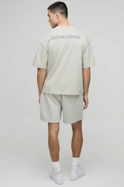 boohooMAN Shorts Relaxed Édition Limitée, Longueur Courte et Tissu Lourd<Homme Shorts