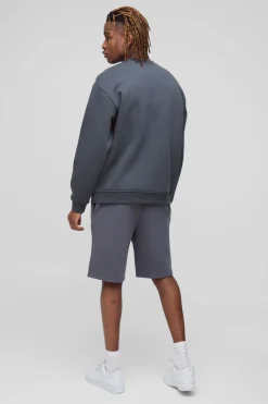 boohooMAN Shorts signature BM, coupe ample, longueur mi-longue pour hommes de grande taille<Homme Tout Afficher|Shorts Tall
