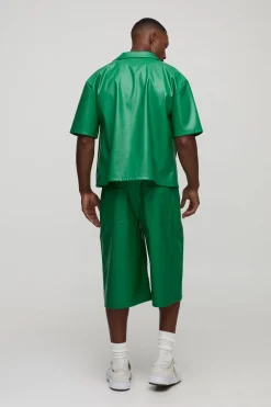 boohooMAN Shorts synthétique longline<Homme Shorts