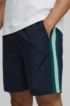 Shorts à taille élastique, coupe décontractée, en bloc de couleurs