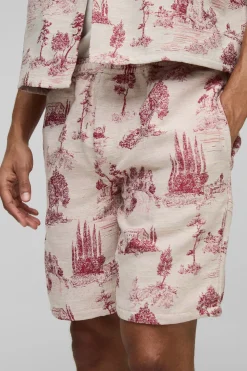 Shorts Tapisserie Coupe Décontractée