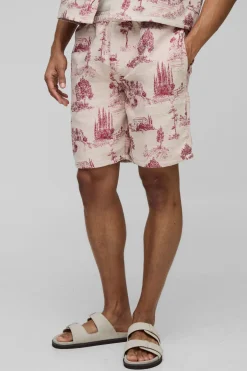 Shorts Tapisserie Coupe Décontractée