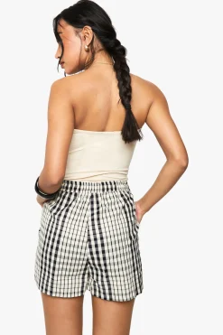 Shorts tissés à carreaux