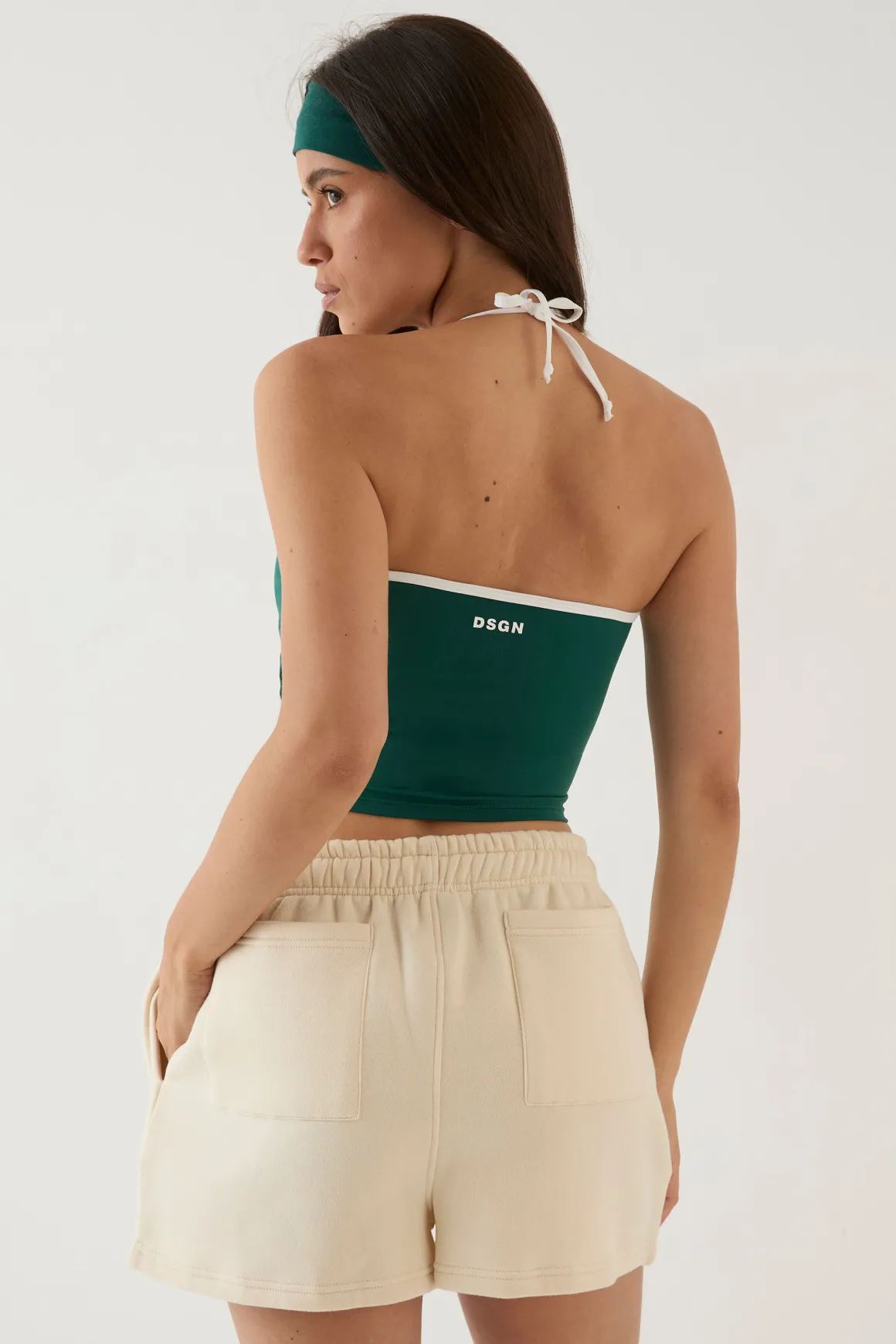 Short Sweat Appliqué Vichy Dsgn Studio