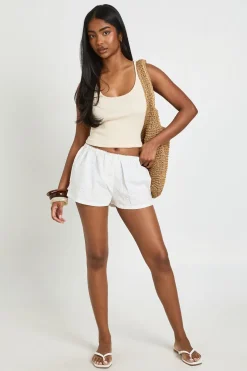 Short Taille Basse Broderie Anglaise