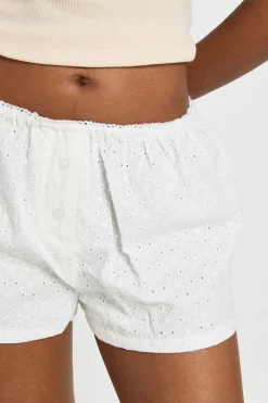 Short Taille Basse Broderie Anglaise