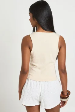Short Taille Basse Broderie Anglaise