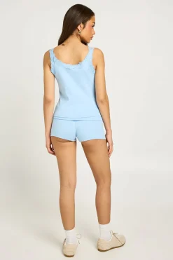 Short Taille Basse À Ceinture Repliable
