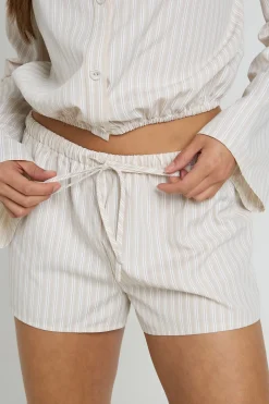 Short Taille Basse À Cordon Rayé