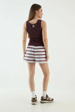 DSGN Studio Short À Taille Cordon Rayé<Femme Survêtements|Survêtements