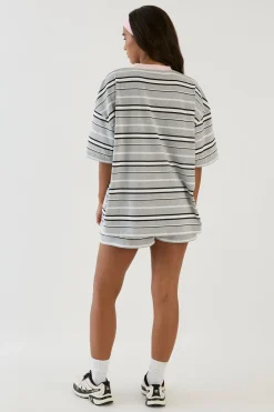 DSGN Studio Short À Taille Cordon Rayé<Femme Survêtements|Shorts