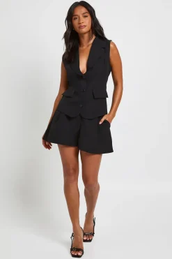 Short Taille Haute Ajusté Petite