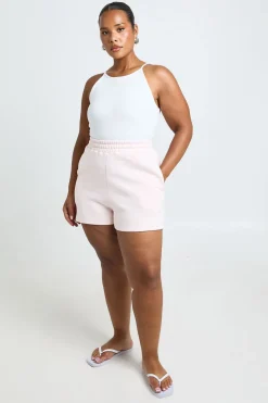 Short Taille Haute À Ceinture Épaisse Grande Taille