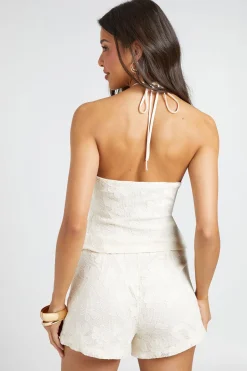 Short Taille Haute En Crochet À Motif Ditsy