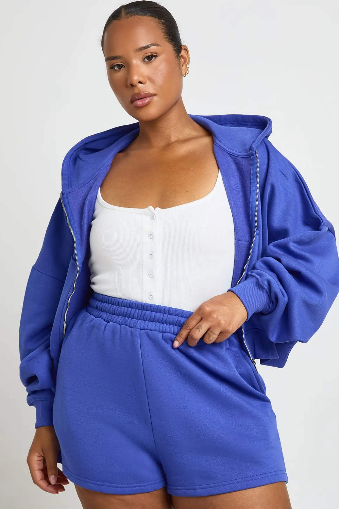 Short À Taille Haute Élastique Épaisse