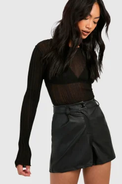boohoo Short taille haute synthétique synthétique<Femme Tailleurs|Shorts