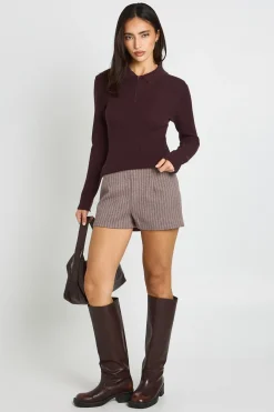 boohoo Short Tailleur Effet Laine<Femme Tailleurs|Shorts