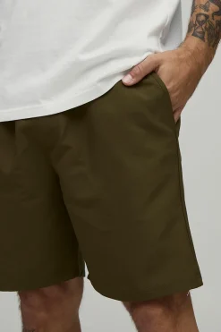 Short Technique Coupe Décontractée À Taille Élastiquée